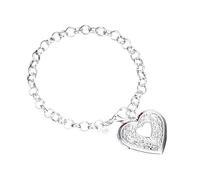 Ljmyy Elegant Heart Frame Pendant Bracelet Fashion Party Wedding Wrist Jewelry Suitable for Women Matching Various Outfits Bracelet