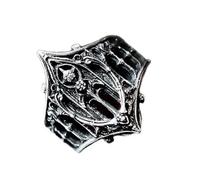 Ljmyy Gothic Vintage Rings Medieval Castles Design Elegant Jewelry For Women Men Unisex Kirsite Sturdy Comfort Fit Vintage Rings