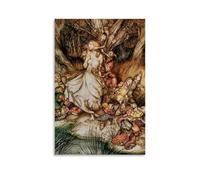 LJPENART Arthur Rackham Poster (Goblin Market) Artworks Picture Print Wall Art Painting Canvas Decor Homes Decorative 20x30inch(50x75cm)