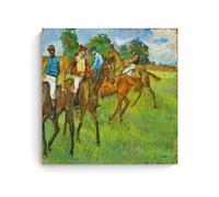 LJPENART Edgar Degas Poster(Race Horses, C.1873) Home Decor Wall Art Hanging Picture Print Bedroom Decorative Paintings Room Aesthetic 20x20inch(50x50cm)