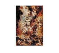 LJPENART Peter Paul Rubens Poster(Fall of The Damned Cool Artworks Painting Wall Art Canvas Prints Hanging Picture Home Decors Idea 20x30inch(50x75cm)