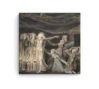 LJPENART William Blake Poster（The Parable of The Wise And Foolish Virgins Picture Print Wall Art Painting Canvas Artworks Idea Room Aesthetic 16x16inch(40x40cm)