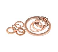 LJPshop-compression spring M14 Seal Gasket Inner Diameter 14mm Sealing Ring Thin Sheet T3 Red Copper Washer, good flexibility(14x18x2 20(pcs))