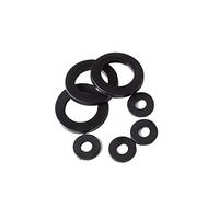 LJPshop-compression spring M2 M2.5 M3 M4 M5 M6 M8 M10 M12 M14 M16 M18 M20 Black Nylon Washers Flat Standoff Washer Plastic, good flexibility(M2.5X5X1mm (100pcs))