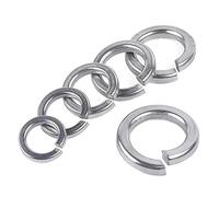 LJPshop-Flat Washer M1.6 M2 M3 M4 M5 M6 M8 M10 M12 M14 M16 M18 M20 M22~M33 Stainless Steel Ring Spring Lock Washers， Corrosion-resistant and smooth surface(M6 (100Pcs))