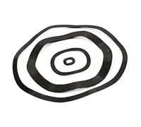 LJPshop-Flat Washer M3 M4 M5 M6 M8 M10 M12 M14 M16 M19 M21-M118 Black Wave Washer Spring Washer, Corrosion-resistant and smooth surface(M16x21x0.3-10pcs)