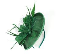LJRPUPY Women’s Cocktail Fascinators Headband Tea Party Fascinator Hat Church Headpiece Hat Derby Fascinators Hat Green