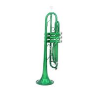 LJRRTYQ Trumpet Green Trumpet Brass Standard Bb Trumpet Set For Beginner With Hard Case Gloves