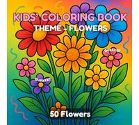 LJ's Kids' Coloring Book: Flowers: Flowers are waiting for your crayons! Color and make 'em BEE-utiful!!: Garden full of flowers waiting to bloom! Let ... crayons do magic! (LJ's Kids' Coloring Books)