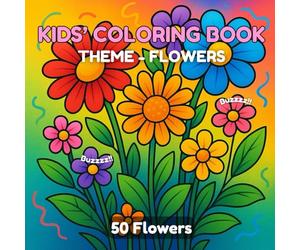 LJ's Kids' Coloring Book: Flowers: Flowers are waiting for your crayons! Color and make 'em BEE-utiful!!: Garden full of flowers waiting to bloom! Let ... crayons do magic! (LJ's Kids' Coloring Books)