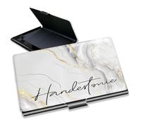 LJSCQF Personalized Business Card Holder Custom Personalized Business Cards Wallet with Logo and Text, Business Card Organizer for Men and Women, Gift (Style1)