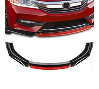 LJSDZLHY Car Front Spoiler for Audi A4 MK B7 2005-2008,Car Front Bumper Lip Body Splitter Kit Durable Diffuser Car Accessories,A-Red