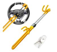 LJSDZLHY Steering Wheel Lock for Audi Q8 2018-2023,Car Anti Theft Steering Wheel Lock Twin Bar Hooks Steering Wheel Lock Anti Theft Device