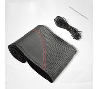LJSMFC Leather Car Steering Wheel for Mazda 3 Mazda 6 5-Sitzer 2000-2023 2024,Stitch On Wrap Cover DIY Sewing Comfortable, Anti-slip,Red