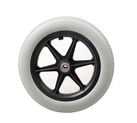 LJTHUU 12 inch Wheelchair Rear Wheel, Manual Wheelchair, Walker Replacement Wheel, Pu Solid Wheel, 12 1/2X2 1/4/Black/