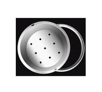 LJTHUU 201 Stainless Steel Round Manhole Cover Rust Resistant Hidden Drain Cover for Landscaping and Planters Garden Basin Cover with Reinforced Frame