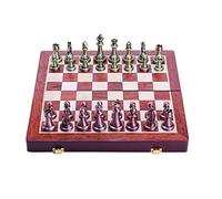 LJTHUU International Chess Zinc Alloy Chess Pieces Board Chess Game Golden Chess Board Game Set International Chess Pieces