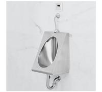 LJTHUU Men's Adult Commercial Washout High Efficiency Urinal, Household Bathroom Toilet Strong Stainless Steel Urinal, Wall Mounted Urine Diverter