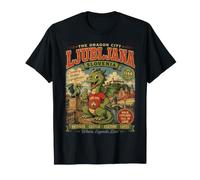 Ljubljana Slovenia Vintage Dragon Mascot Bridge Castle T-Shirt