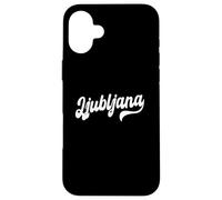 Ljubljana Typeset Font Slovenia Capital Slovenian Pride Case for iPhone 16 Plus