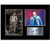 LJW Prints Actor Tom Holland Print Signed Autograph Photo Display Mount Poster for Fans