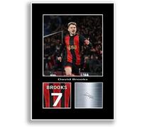 LJW Prints David Brooks Football Player 2025-2026 Print Signed Autograph Photo Poster for Bournemouth Fans and Supporters
