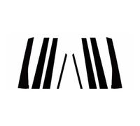 LJWAN Car B-Pillar Stickers Trim Set for Buwei Stream RN6-RN9 2007-2014, Black Vinyl Window Pillar Covers Exterior Door Frame Protection Film Adhesive