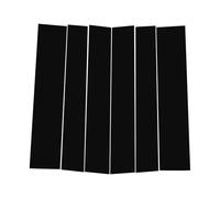 LJWAN Car B-Pillar Stickers Trim Set for Buwei Stream RP6-RP8, Black Vinyl Window Pillar Covers Exterior Door Frame Protection Film Adhesive