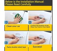 LJWAN Car Door Handle Covers for Audi A4LQ5L 2017-2024, Exterior Handle Protectors Trim Set for Scratch & Weather Resistance Vehicle Styling,Carbon fiber