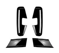 LJWAN Car Front Bumper Lip Splitter for BMW 4 Series G22 G23 M Sport 2020-2025 MP, Canards Side Fins Diffuser Valence for Custom Styling ABS Plastic,Bright black