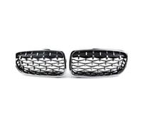 LJWAN Front Bumper Grille Mesh for BMW 3 Series F30 2012-2019, Front Hood Bumper Grille Grill Front Kidney Double Slat Grill Grille Car Accessories
