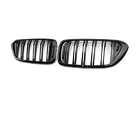 LJWAN Front Bumper Grille Mesh for BMW 6 Series GT G32 2018-2020, Front Hood Bumper Grille Grill Front Kidney Double Slat Grill Grille Car Accessories,Bright black