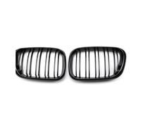 LJWAN Front Bumper Grille Mesh for BMW X5 E53 1999-2003, Front Hood Bumper Grille Grill Front Kidney Double Slat Grill Grille Car Accessories