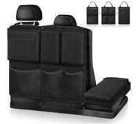 LJWAN Heavy Duty Car Boot Organiser for Jeep Avenger 2022-2024, Waterproof Tear-Resistant Storage Bag Section Foldable Trunk Organizer for Travel,Black