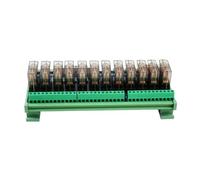 LJWWEI 12-Channel Module Single Open DC24V Relays 16A Electromagnetic Relay for Packaging Machine Control