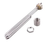 LJWWEI 1kw 2kw 3kw 4kw 5kw 1"BSP U Type AC Electrical Fold Back Heating Element 220V Brass Flange Immersion Water Heater