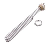 LJWWEI 1kw 2kw 3kw 4kw 5kw 1"BSP U Type AC Electrical Fold Back Heating Element 220V Brass Flange Immersion Water Heater