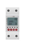 LJWWEI 2P 63A Smart Earth Leakage Over Under Voltage Protector Relay Device Switch Breaker Energy Power KWh Meter Smart Life