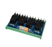 LJWWEI 4-Channel 50A Relay Module High Power Single Open HF105F-1 Relays for PLC