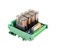 LJWWEI 4-Channel Transparent Relay Module 16a 24v Single Open Qj-4hde-24v Electromagnetic Hf14fw-024-Ht Relays for Plc