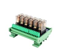 LJWWEI 6-Channel Transparent 16A Single Open Relay Module 24VDC Electromagnetic Relay for Parking System