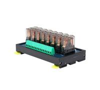 LJWWEI 8-Channel Transparent Single Open Relay Module 16A DC24V Electromagnetic Relays for PLC