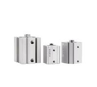 LJWWEI Acq20 Acq25 Bore 20mm 25mm Stroke 5-100mm Piston Compact Pneumatic Air Double Acting Cylinders