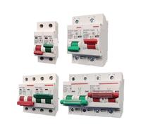 LJWWEI DC 1P+1P 2P+2P Circuit Breaker MCB Double Power Conversion Interlock 32A 63A 80A 100A 125A 150A 160A 200A 250A Protector