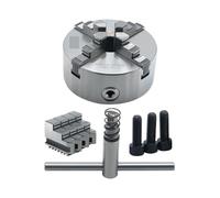 LJWWEI K12 4 Manual Self-Centering Lathe Chuck 80 100 125 160mm Tools Accessories for Grinding Milling Turning Machine(K12-80)