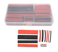 LjwZekyrnt 300Pcs Heat Shrink Tubing Polyolefin Boxed Electrical Cable Protector Assortment A Black + Red