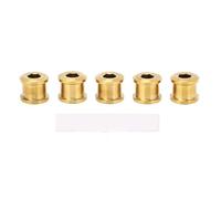 LjwZekyrnt 5 Pack 6.5MM Single Chainring Bolts Set High Strength Ti Alloy Universal Single Chainwheel Bolts Gold