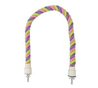 LjwZekyrnt Bird Rope Perch Fun Colorful Swing Climbing Cotton Rope Bird Toys for Parakeets Cockatiels Parrotlets Lovebirds Budgies (M)