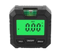 LjwZekyrnt Digital Level Box Backlit LCD Display Magnetic Base 4 X 90° Mini Angle Gauge Meter Finder Protractor for Automotive Motorcycle (Black)
