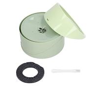 LjwZekyrnt Dog Slow Water Dispenser Spill Proof Large Capacity Vehicle Carried Dust Proof Water Bowl with Replacement Filter (Type 2)